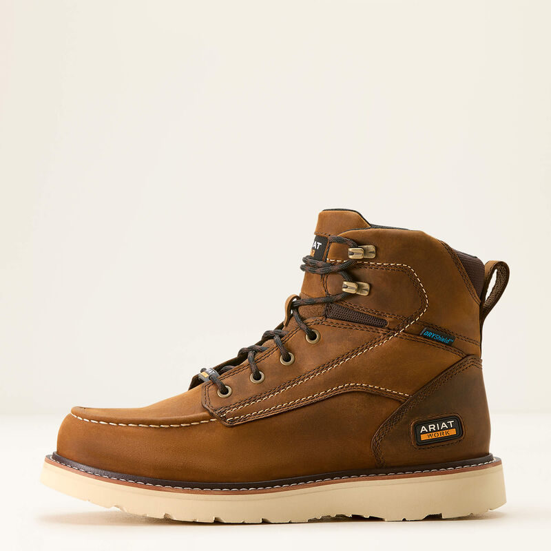 Ariat Men's Rebar Wedge Moc Toe 6 Inch Waterproof Work Boot