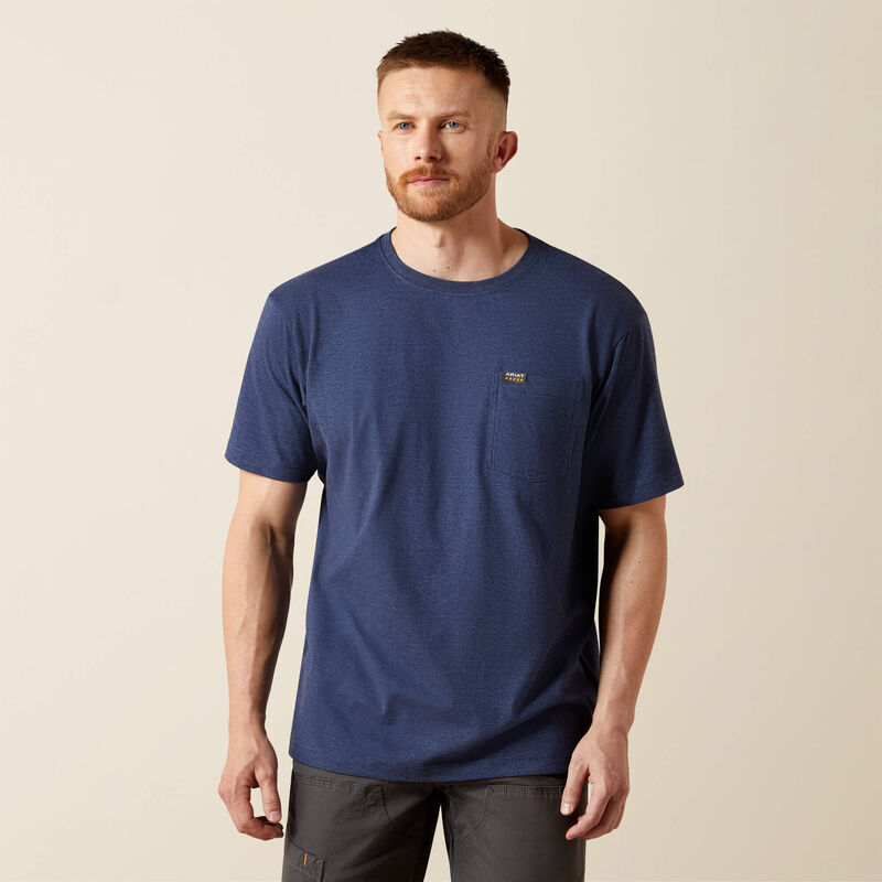 Ariat Men's Rebar Cotton Strong Standard Short-Sleeve Pocket T-Shirt