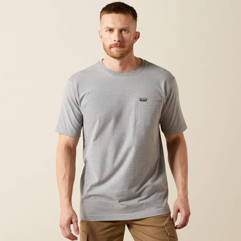 Ariat Men's Rebar Cotton Strong Standard Short-Sleeve Pocket T-Shirt