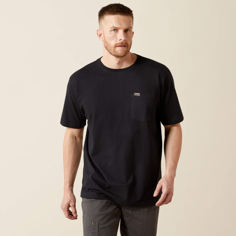 Ariat Men's Rebar Cotton Strong Standard Short-Sleeve Pocket T-Shirt