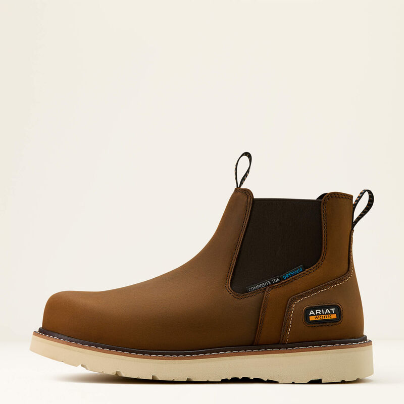 Ariat Men's Rebar Wedge Chelsea Waterproof Composite Toe Work Boot