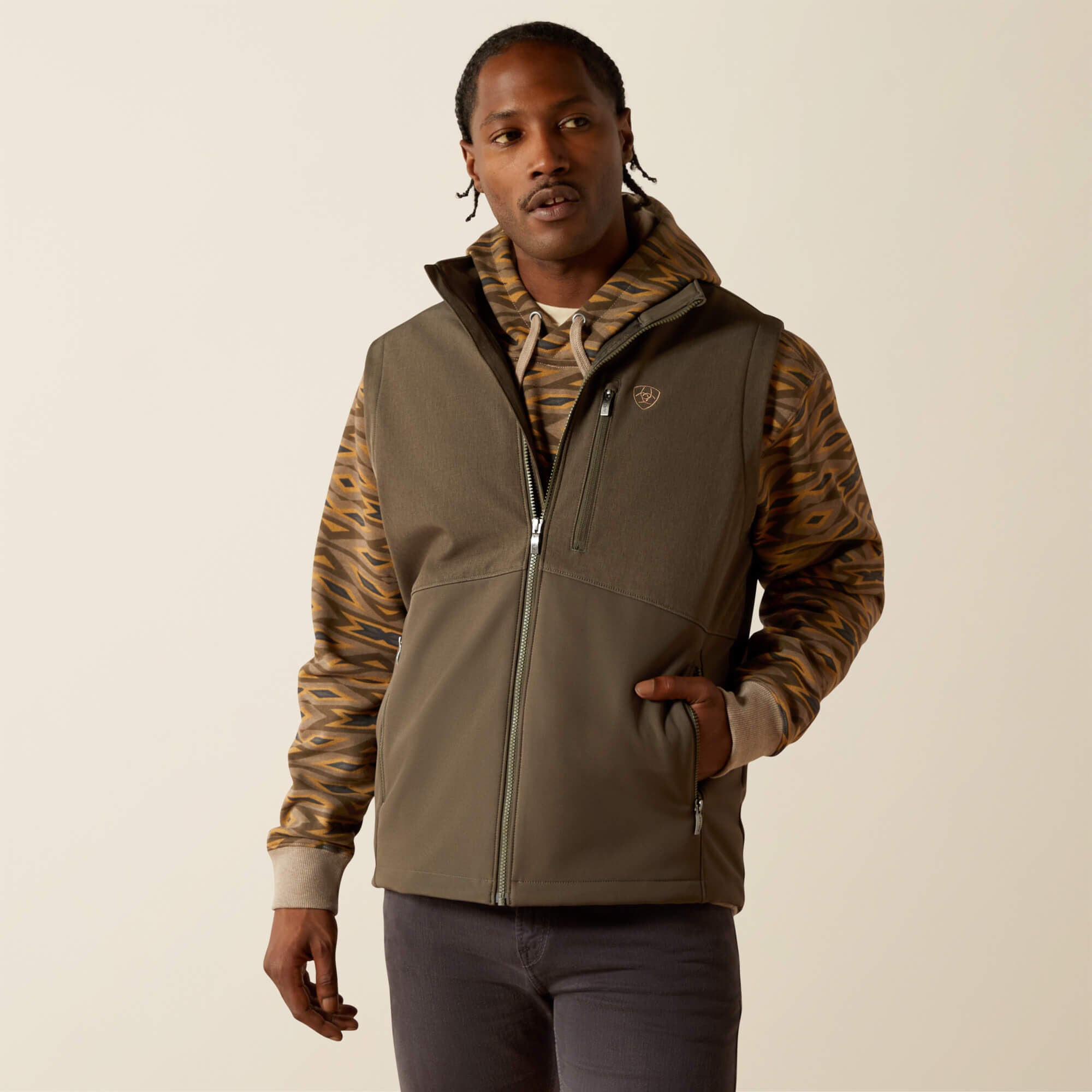 Ariat Men's Logo Softshell Vest