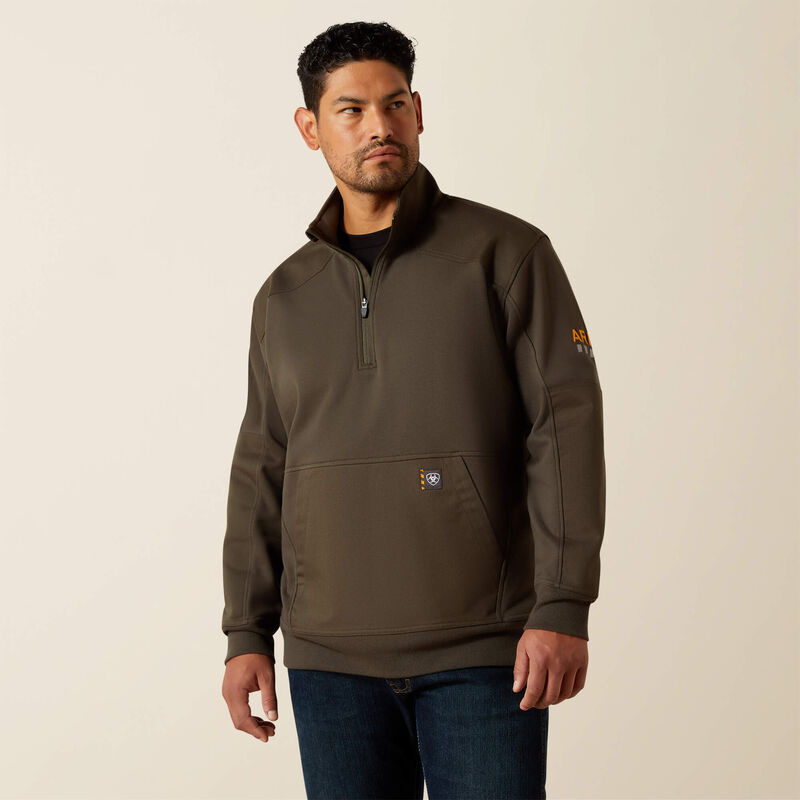 Ariat Men's Rebar Workman DuraCanvas 1/4 Zip Sweatshirt