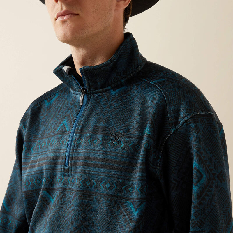 Ariat Men's Caldwell Logo 1/4 Zip Sweater