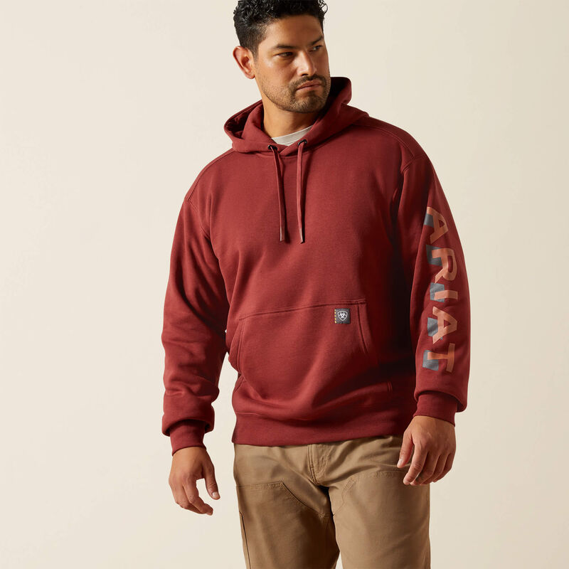 Ariat Rebar Lightweight Logo Hoodie Sweat à Capuche Homme Ariat Rebar Lightweight Logo Hoodie Sweat à Capuche Homme