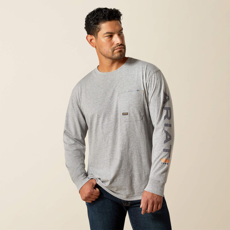 Ariat Men's Rebar Workman Logo Long-Sleeve T-Shirt