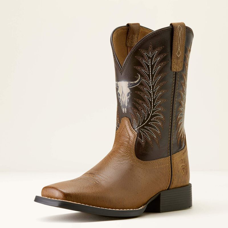 Ariat Kid's Stampede Wide Square Toe Western Boot