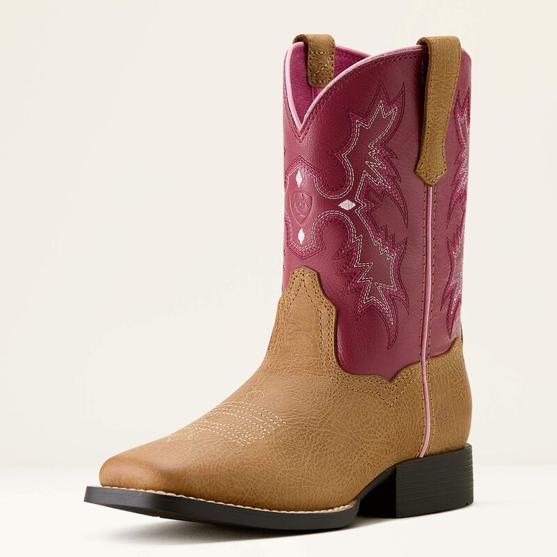 Ariat Kid's Tombstone Wide Square Toe Western Boot