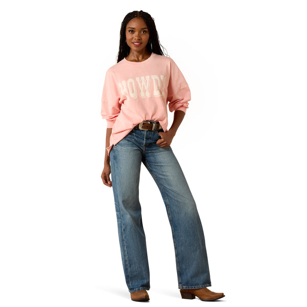 Ariat Women's Canvas Oversized Long-Sleeve T-Shirt