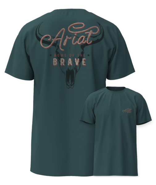 Ariat Men's Cattle Skull Freedom Classic Fit Short-Sleeve T-Shirt