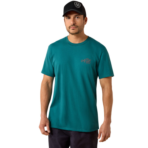 Ariat Men's Cattle Skull Freedom Classic Fit Short-Sleeve T-Shirt