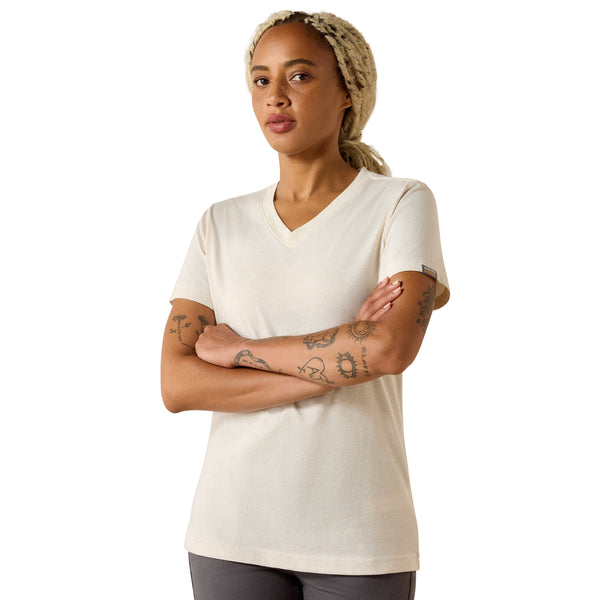 Ariat Women's Rebar Cotton Strong Standard V-Neck Short-Sleeve T-Shirt