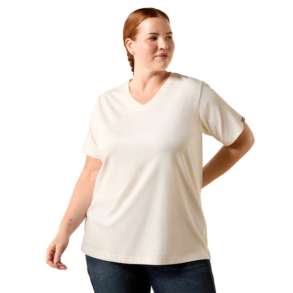 Ariat Women's Rebar Cotton Strong Standard V-Neck Short-Sleeve T-Shirt