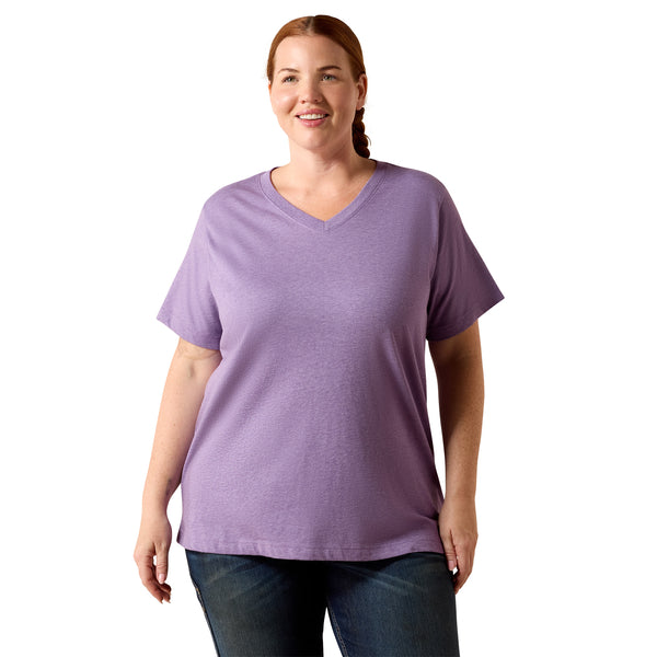 Ariat Women's Rebar Cotton Strong Standard V-Neck Short-Sleeve T-Shirt