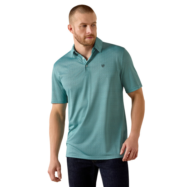 Ariat Men's All Over Print Short-Sleeve Polo