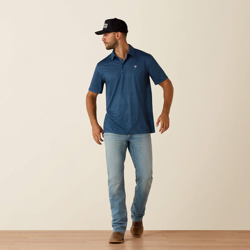 Ariat Men's All Over Print Polo