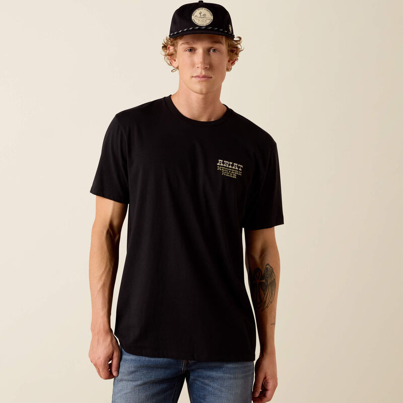 Ariat Men's Country and Western Lockup Short-Sleeve Classic Fit T-Shirt