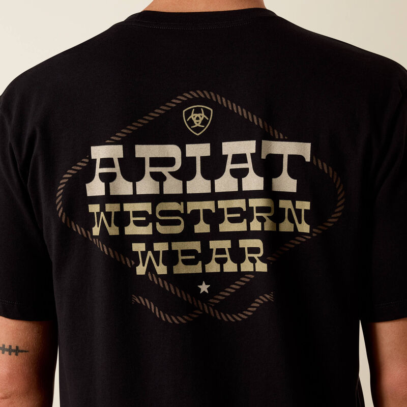 Ariat Men's Country and Western Lockup Short-Sleeve Classic Fit T-Shirt