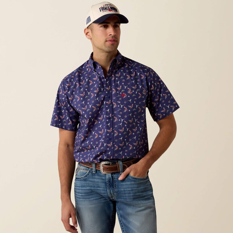 Ariat Men's Berne Short-Sleeve Fitted Shirt