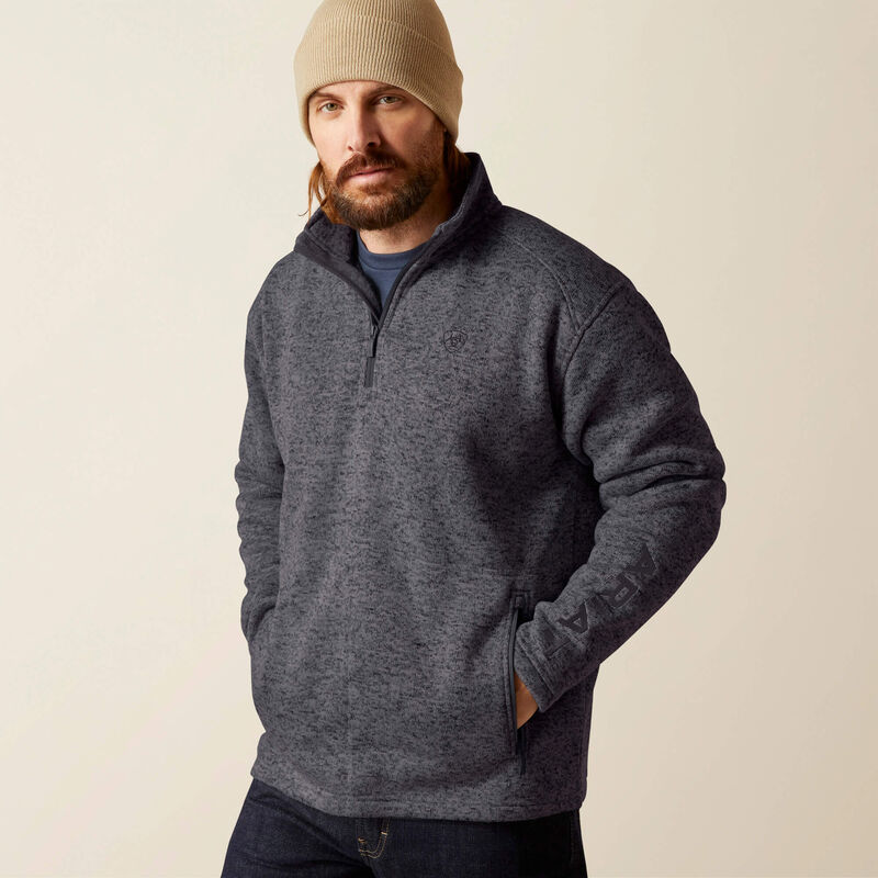 Ariat Men's Caldwell Logo 1/4 Zip Sweater