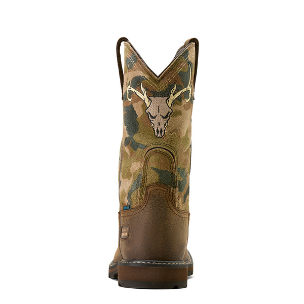 Ariat Men's Groundbreaker Antler Waterproof Wide Square Toe Steel Toe Work Boot