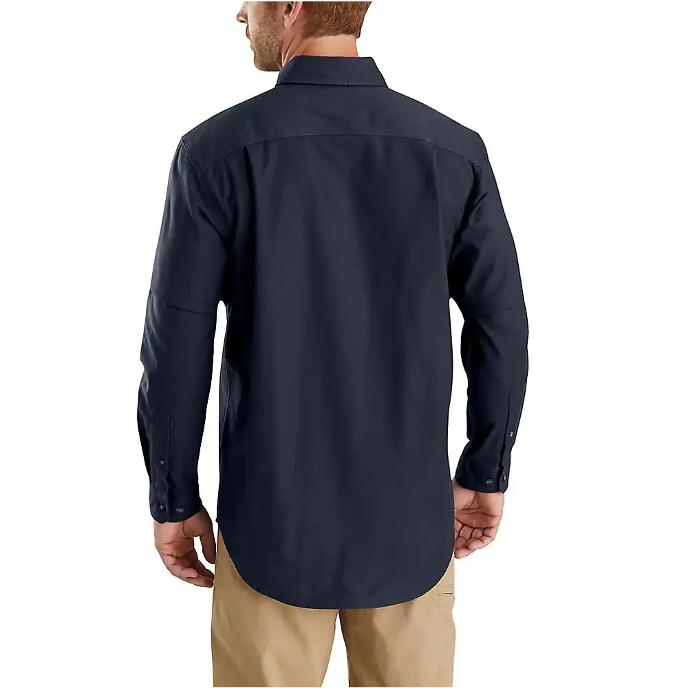 carhartt long sleeve dress shirts Carhartt Men's Rugged Flex Rigby Long Sleeve Work Shirt (S Dark Khaki)