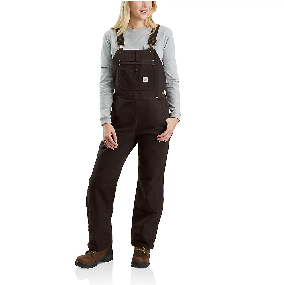 Carhartt Women's Relaxed Fit Washed Duck Insulated Bibs