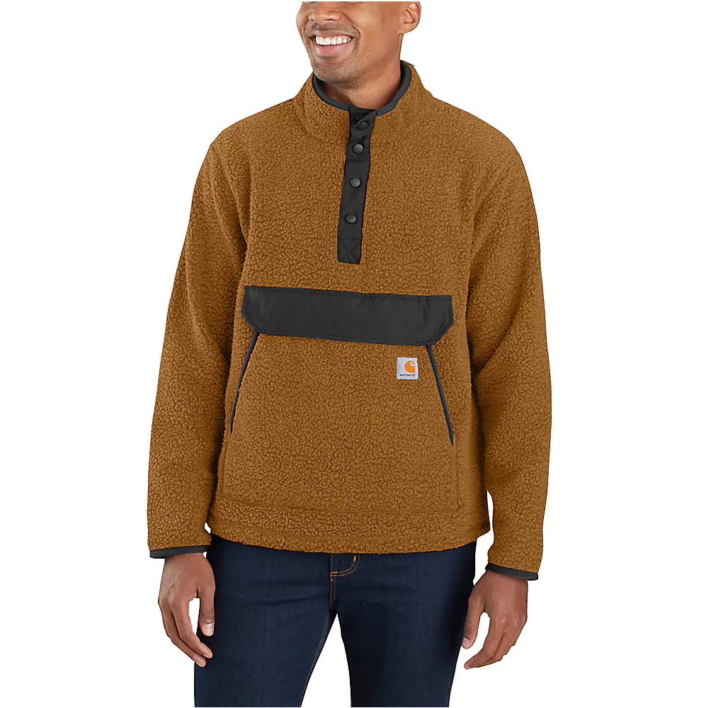 Carhartt Relaxed Fit Fleece Snap Front Jacket