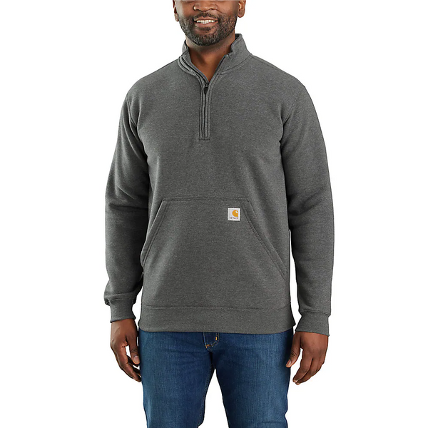 Carhartt Men's Loose Fit Midweight Quarter-Zip Mock-Neck Sweatshirt