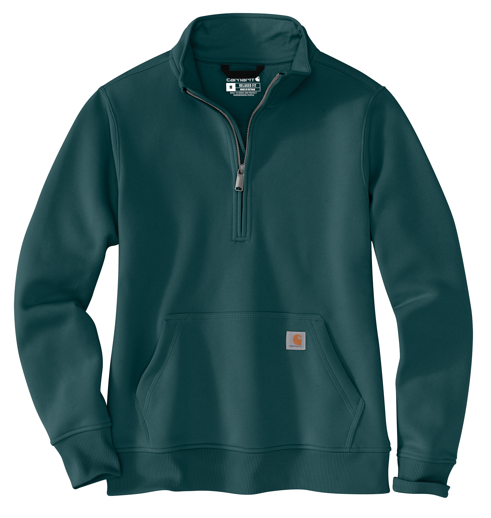Carhartt Women's Relaxed Fit Midweight Quarter-Zip Mock-Neck Sweatshir