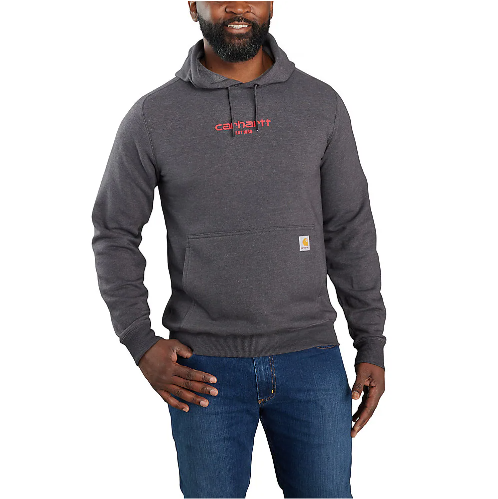 Carhartt Loose Fit Hooded Sweatshirt - Heather Grey