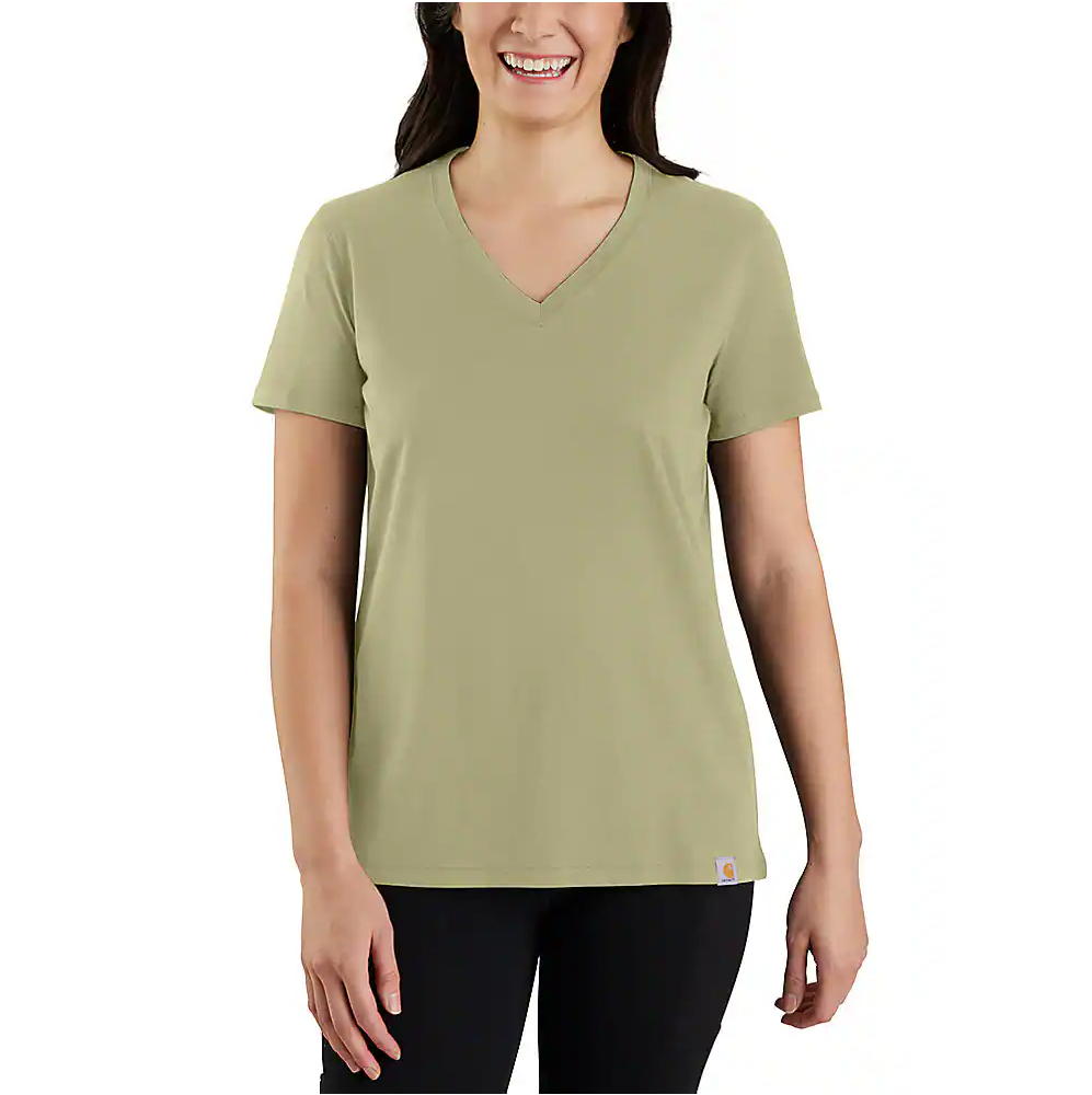 Carhartt Women's TENCEL™ Fiber Series Relaxed Fit Short-Sleeve V-Neck T-Shirt
