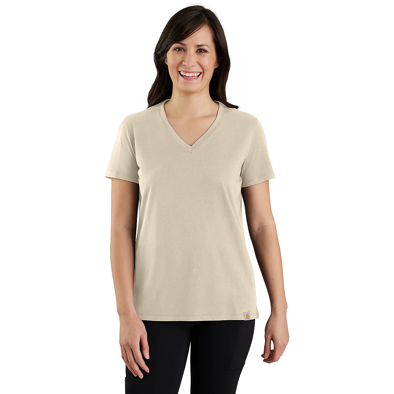 Carhartt Women's TENCEL™ Fiber Series Relaxed Fit Short-Sleeve V-Neck T-Shirt