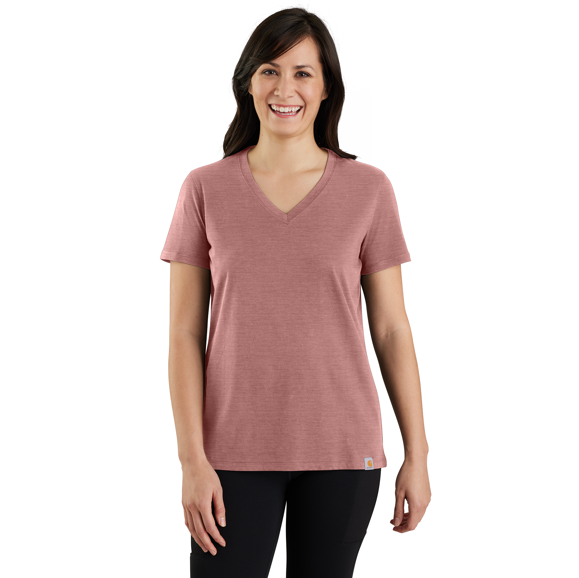 Carhartt Women's TENCEL™ Fiber Series Relaxed Fit Short-Sleeve V-Neck T-Shirt