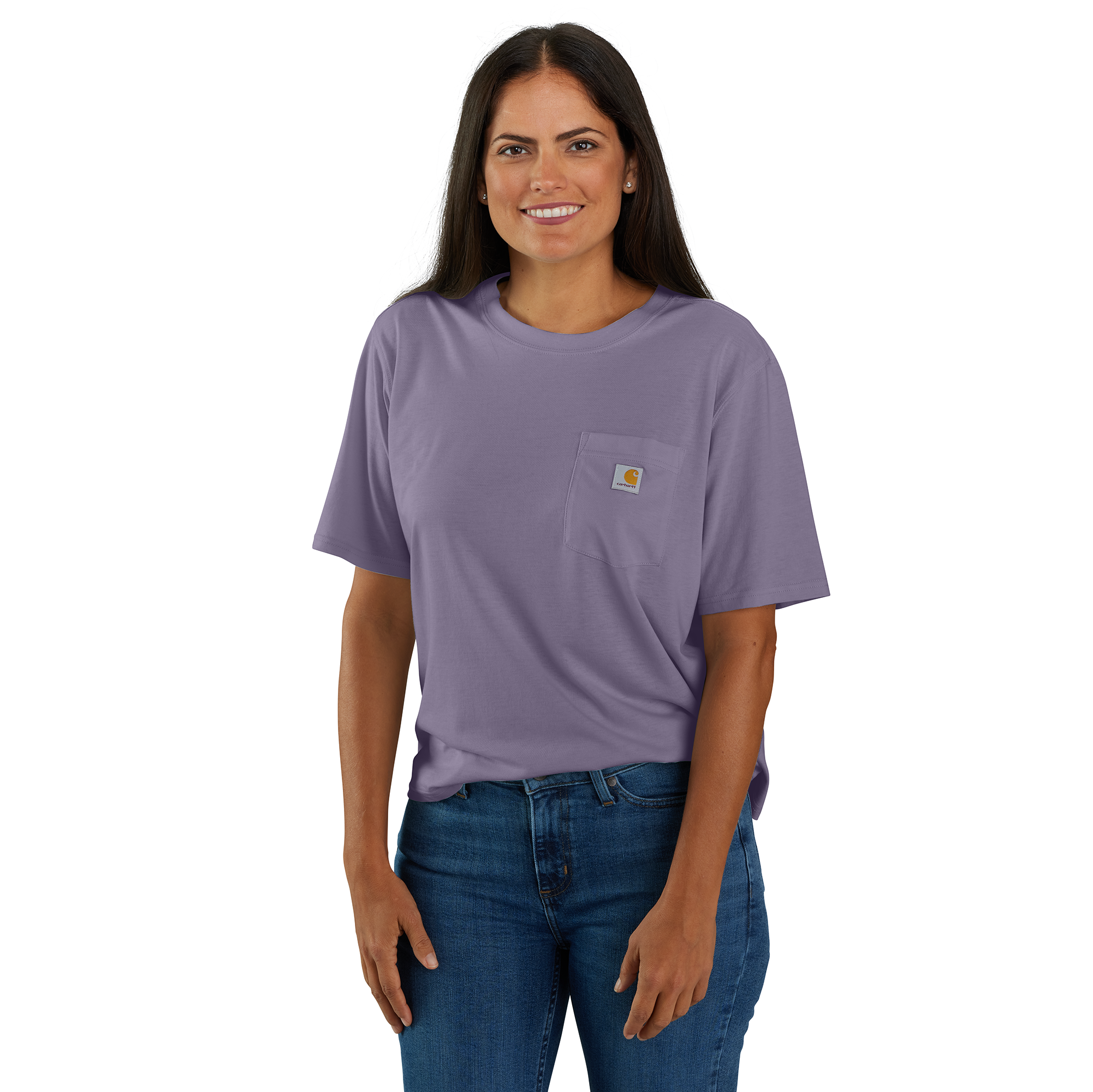 Carhartt Women's Tencel Fiber Sertes Loose Fit Short-Sleeve Crewneck T-Shirt