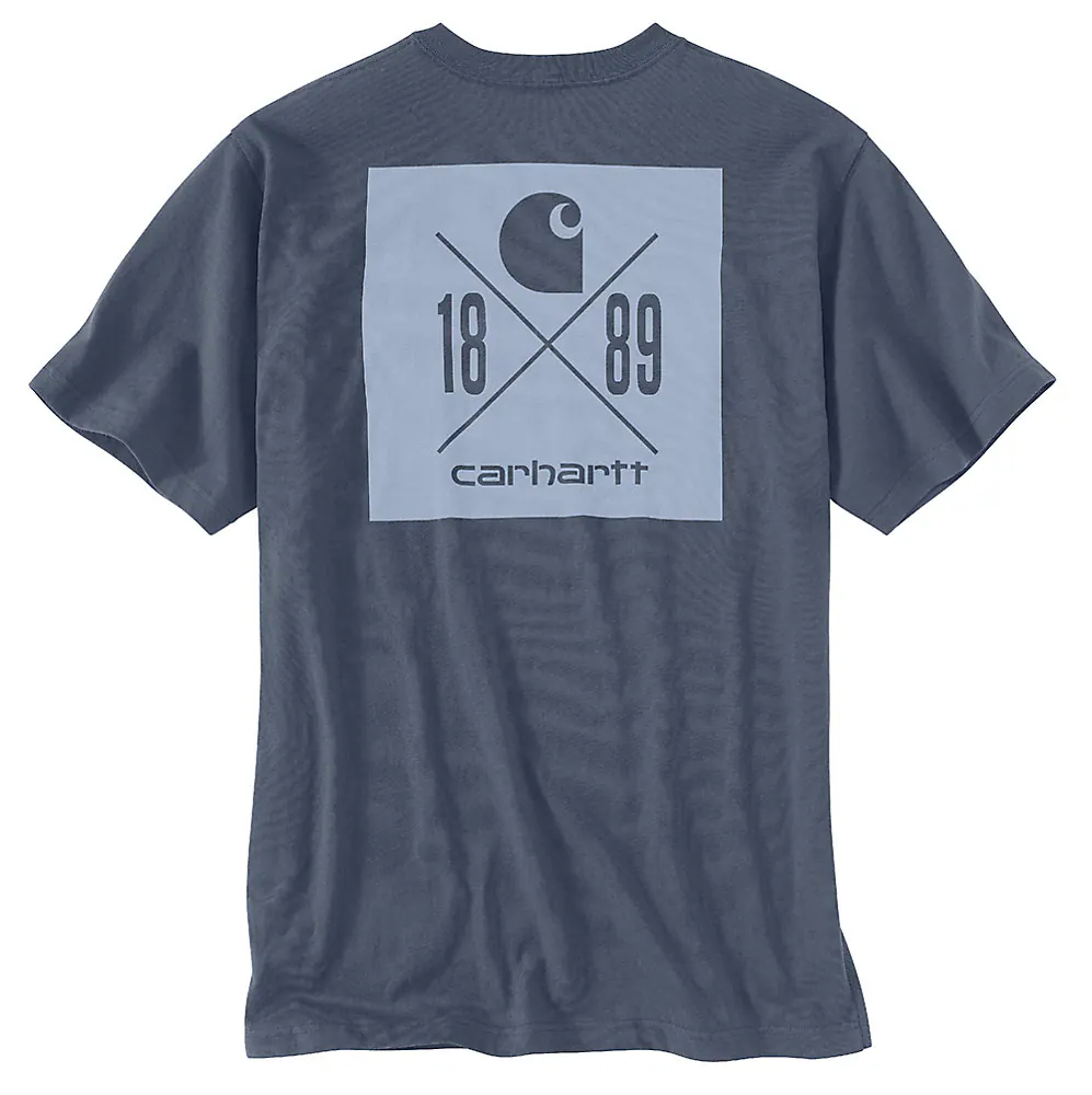 Carhartt Men's Relaxed Fit Heavyweight Short-Sleeve Pocket 1889 Graphic T-Shirt