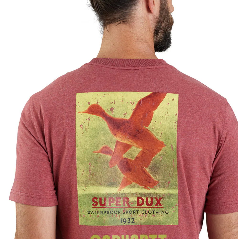 Carhartt Men's Relaxed Fit Heavyweight Pocket Super Dux Graphic T-Shirt