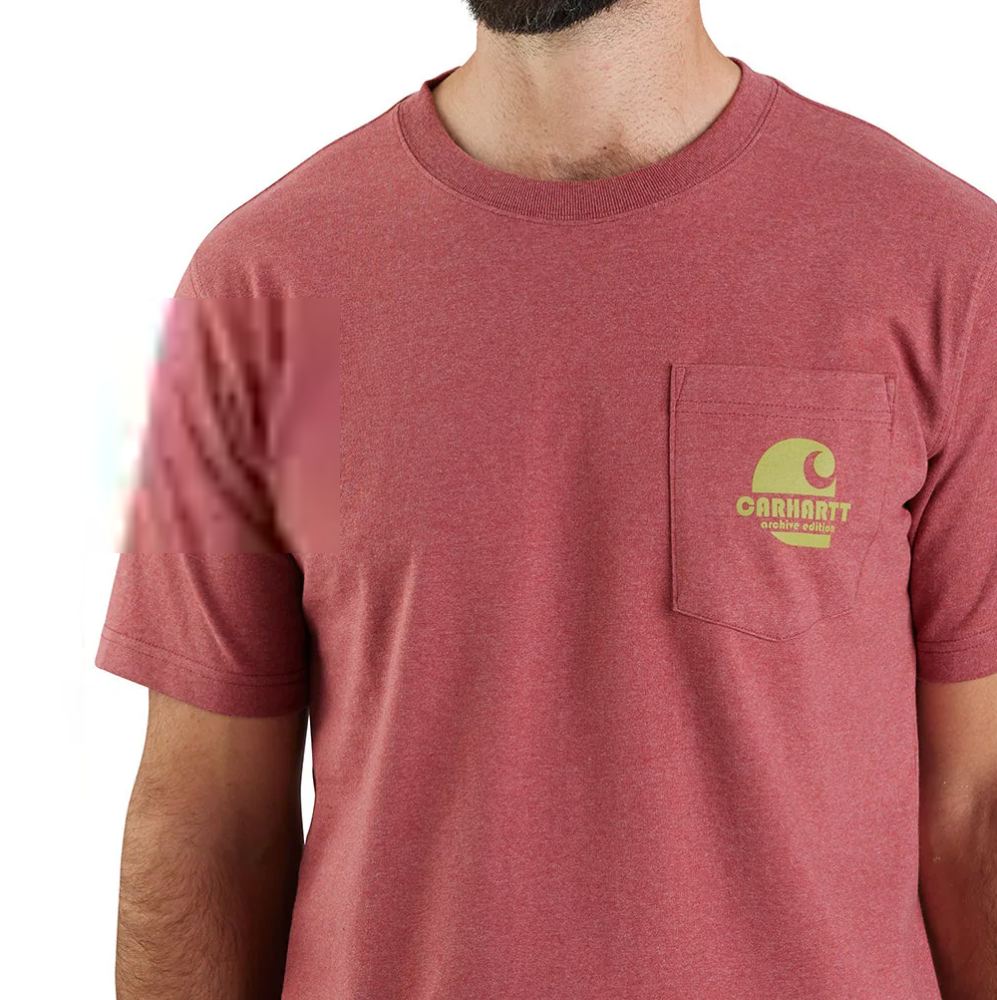 Carhartt Men's Relaxed Fit Heavyweight Pocket Super Dux Graphic T-Shirt