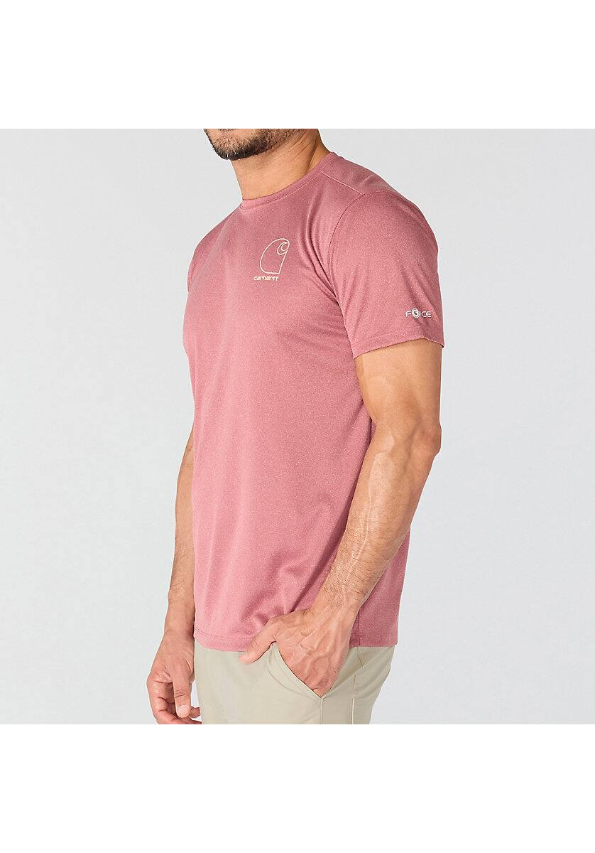 Carhartt Men's Force Sun Defender Relaxed Logo Short-Sleeve T-Shirt