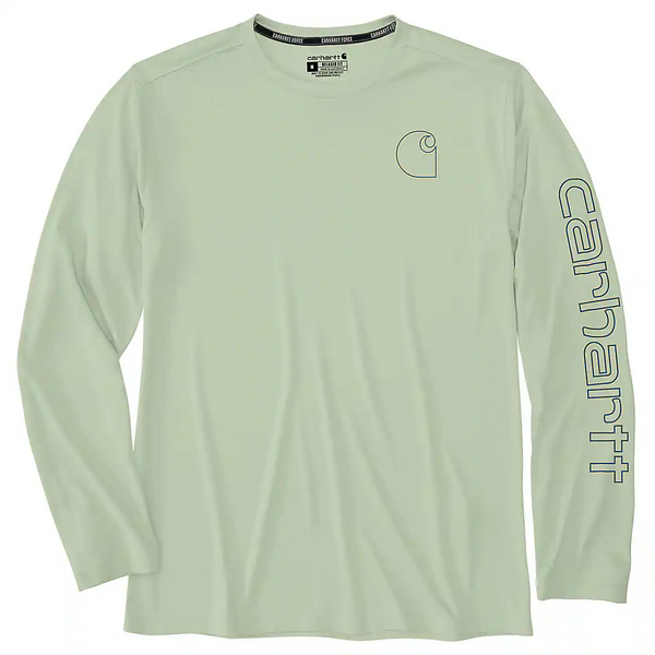 Carhartt Men's Force Sun Defender Lightweight Long-Sleeve Logo Graphic