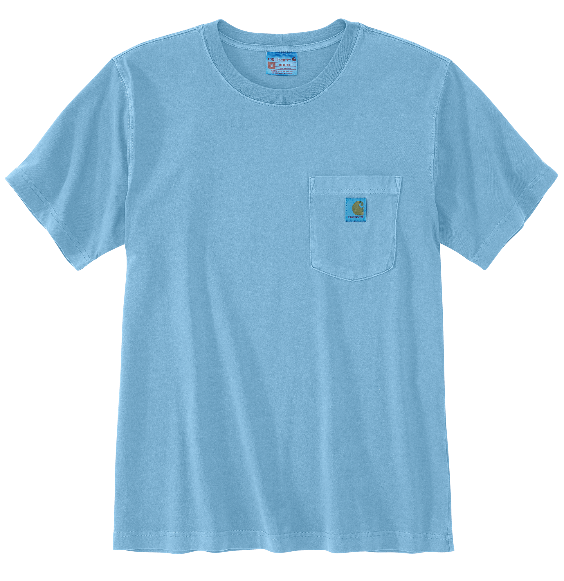 Carhartt Men's Relaxed Fit Lightweight Short-Sleeve Garment Dyed Pocke