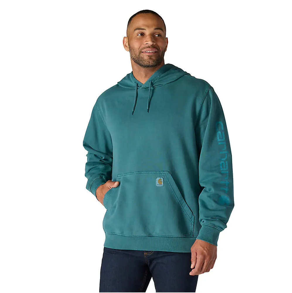 Carhartt Men's Re-Engineered Relaxed Fit Midweight Garment Dyed French Terry Graphic Sweatshirt