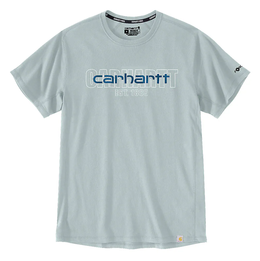 Carhartt Men's Forced Relaxed Fit Midweight Short-Sleeve Logo Graphic T-Shirt