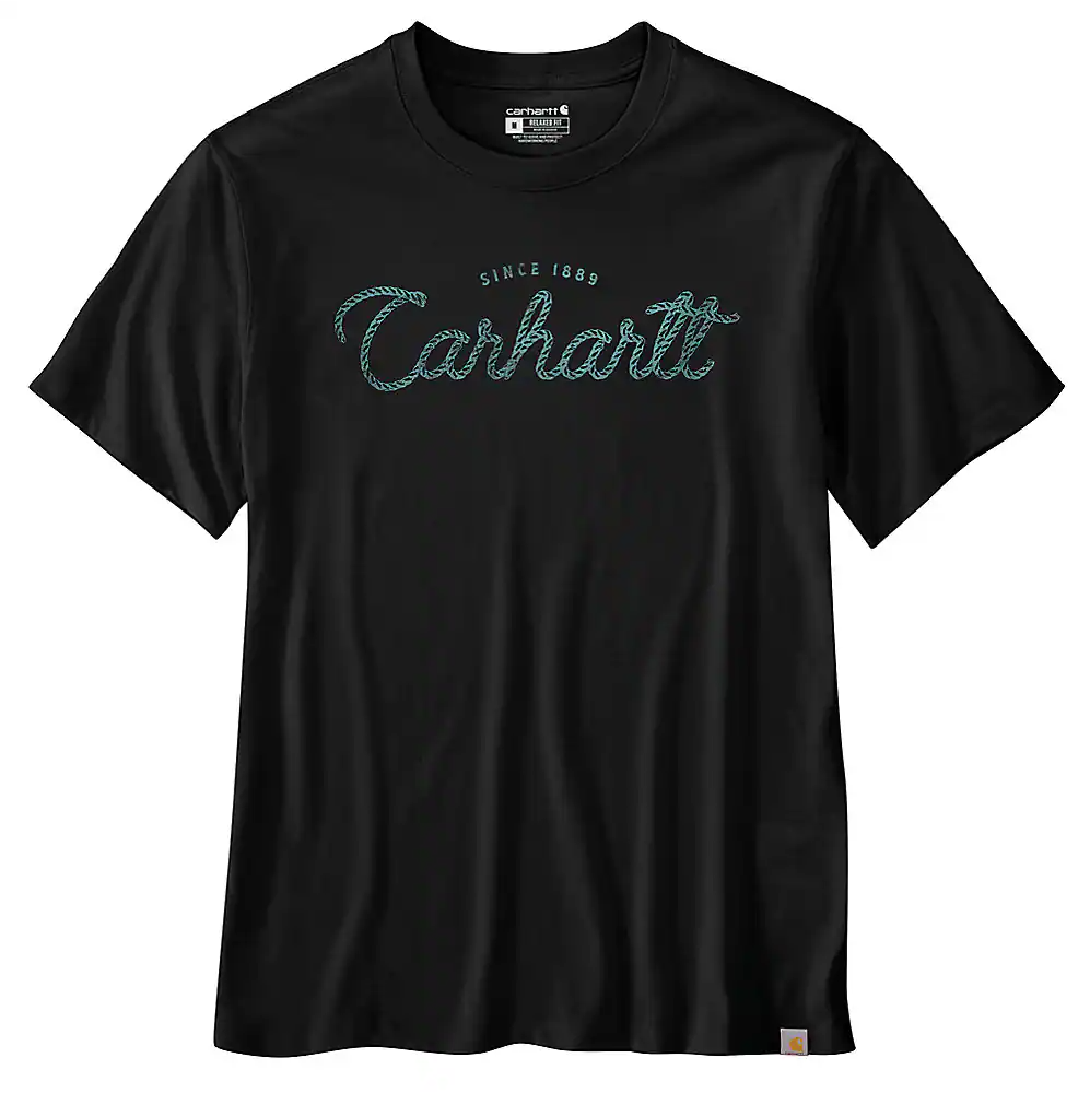 Carhartt Men's Relaxed Fit Lightweight Short-Sleeve Script Graphic T Shirt