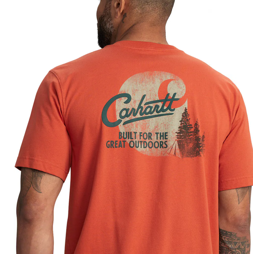 Carhartt Men's Relaxed Fit Lightweight Pocket Camp Graphic T-Shirt