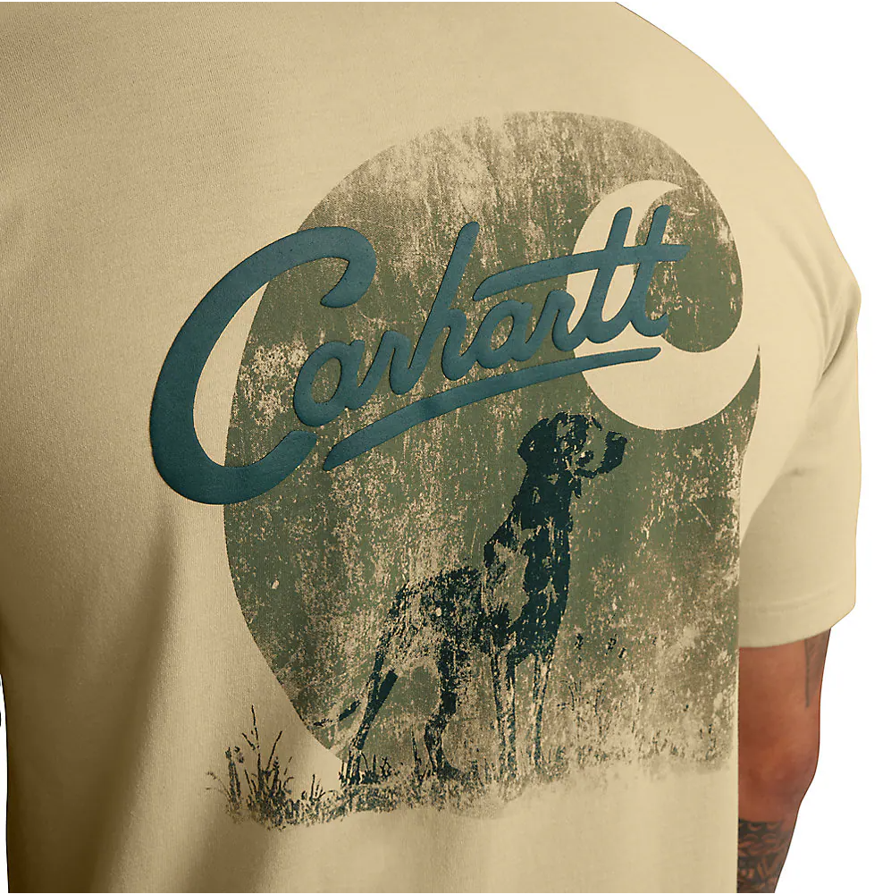 Carhartt Men's Relaxed Fit Lightweight Short-Sleeve Pocket Dog Graphic T-Shirt