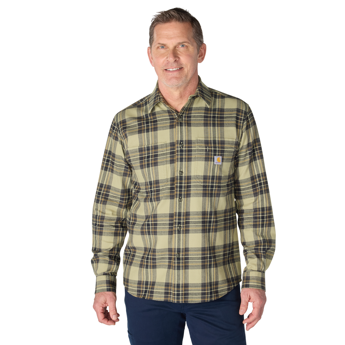 Carhartt Men's Rugged Flex Relaxed Fit Midweight Flannel Long-Sleeve Shirt