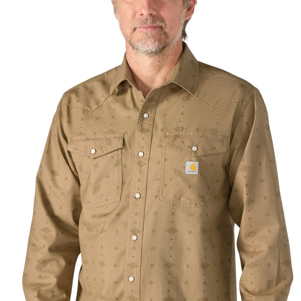 Carhartt Men's Montana Rugged Flex Relaxed Fit Lightweight Long-Sleeve Snap-Front Plaid Shirt