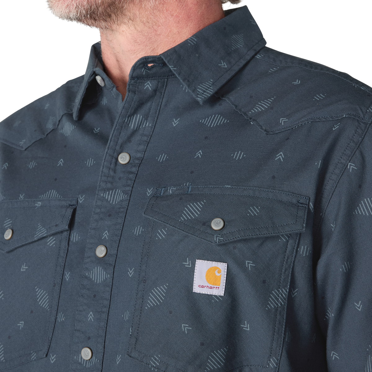 Carhartt Men's Montana Rugged Flex Relaxed Fit Lightweight Long-Sleeve Snap-Front Plaid Shirt