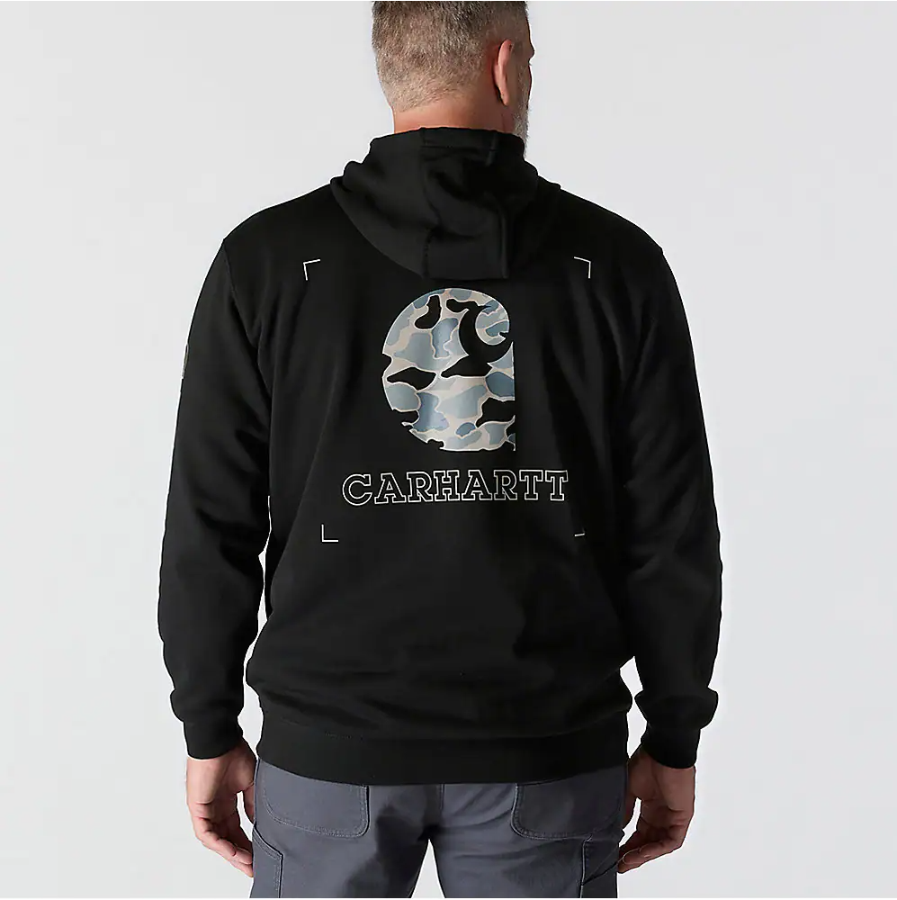 Carhartt Men's Loose Fit Midweight Camo Graphic Sweatshirt Hoodie